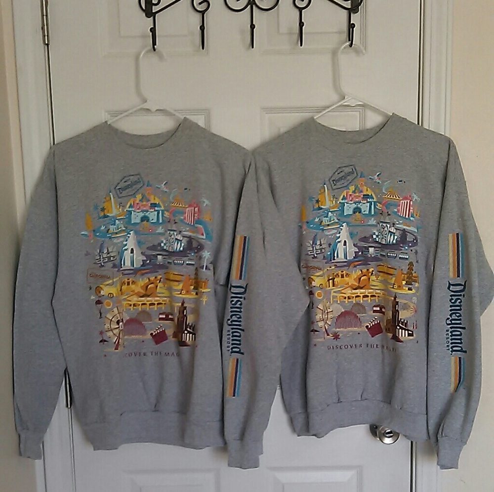 TWO AVAILABLE!! 2018 Authentic Disneyland Crewneck